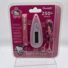 Hello Kitty Kt2045 Sanrio Mp3 Player 1gb Digital Audio Capacity Brand New Sealed Rare