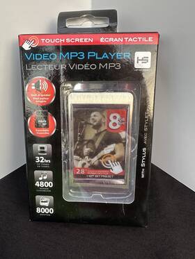 Hip Street Hs-3245 Video Mp3 Player 8gb 2.8 Inch Touch Screen New In Seal Box