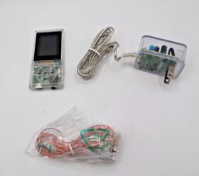 Hiteker A727l Mp3 Player Bundle Transparent Housing With Charger And Earbuds
