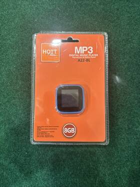 Hott A22-bl Mp3 8gb Digital Music Player New In Box