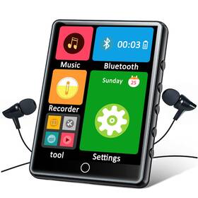 Hovoynn M10-128g 128gb Bluetooth Mp3 Player 2.8 In Touch Screen Hifi Sound Fm Radio Voice