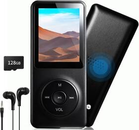 Hunmkno Rgdfs1 Portable Bluetooth Mp3 Player 128gb With Speaker And Earbuds Brand New - Bundle
