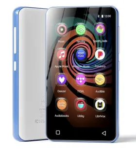 X003twjhqx Innioasis G3 128gb Digital Music Player Wi-fi Bluetooth 4 Inch Screen Blue Mp3