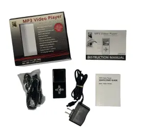 16090578340 Innovage Mp3 Video Player Color Screen With Accessories Kit Black Powers On