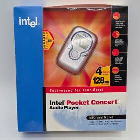 Intel 735858142991 Pocket Concert Audio Mp3 Player Fm Radio New Sealed - Rare