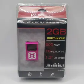 Iq-2006 Iq Sound Digital Mp3 Audio Player With Fm Radio 2gb Memory 900 Song Capacity New