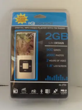 Iq-2700 Iq Sound New Digital Mp3 Audio Player With Fm Radio 2gb