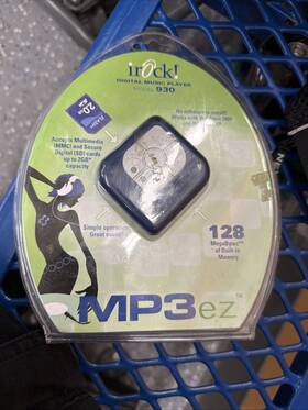Irock 0930 Mp3ez Digital Music Player 128 Mb Model 930 Blue Brand New