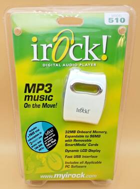 Irock 679437207018 Rare 510 Mp3 Digital Music Player 32 Mb - With Expandable Sd Card Slot