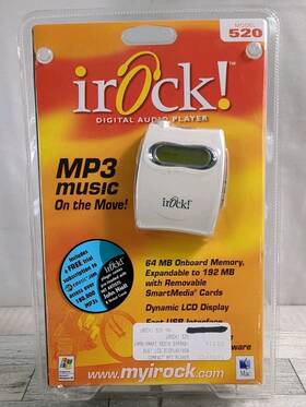 Irock 679437207025 520 Mp3 Digital Music Player 64 Mb - New Sealed Package