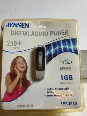 Smp-1gbd Jensen Digital Audio Player 1gb Usb 2.0 New Factory Sealed