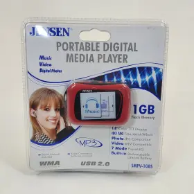 Smpv-1gbs Jensen Portable Digital Audio Player New Sealed Mp3 Retro Wma Usb 2.0
