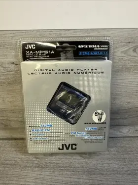 Xa-mp51a Jvc Mp51a Vintage Metallic Blue Mini Digital Audio Mp3 Player 512 Mb Old Tech