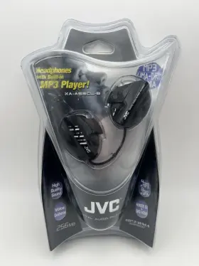 Xa-a55cl Jvc Vintage Black 256 Mb Digital Media Player Mp3 Combo New