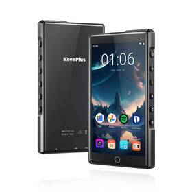Keenplus C4pro 144gb Mp3 Player With Bluetooth And Wifi Real Hifi 4.3 Inch Fhd Zinc