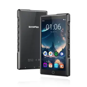 C4pro Keenplus 144gb Mp3 Player With Bluetooth And Wifi Real Hifi 4.3 Inch Fhd Zinc