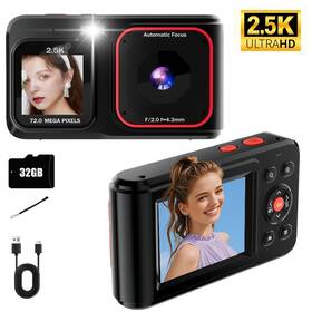 Kh Ed774138 72mp Digital Camera Auto Focus 1080p Mp3 Kids Beginner Rechargeable