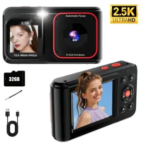 Ed774138 Kh 72mp Digital Camera Auto Focus 1080p Mp3 Kids Beginner Rechargeable