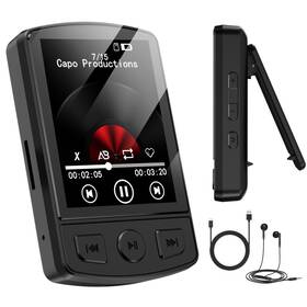Kovcdvi Mp3-07 Mp3 Player With Clip 64gb Mini Bluetooth 5.2 Portable Mus