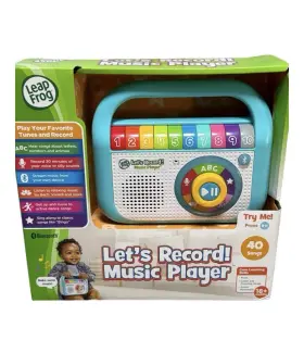 80-615500 Leapfrog Lets Record Music Player For Kids Bluetooth Voice Recorder Educational Songs