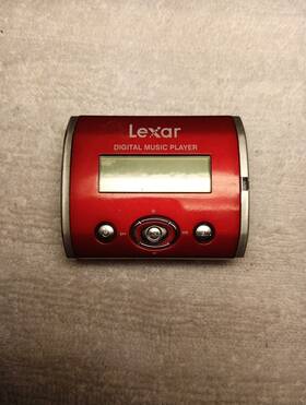 Lexar Ldp-200 Digital Music Player Mp3 Wma Rare Red Untested