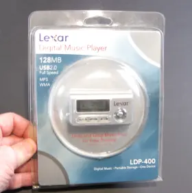 Ldp-400 Lexar Vintage Media 256 Mb Digital Music Player Mp3 Wma
