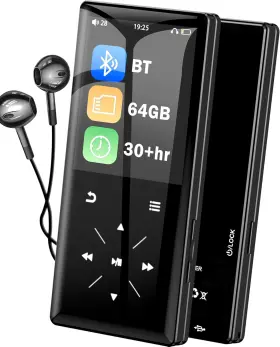 Lvlizi 313057817850 64gb Bluetooth Mp3 Player - 2.4 Inch Screen Portable Hifi With Built-in S
