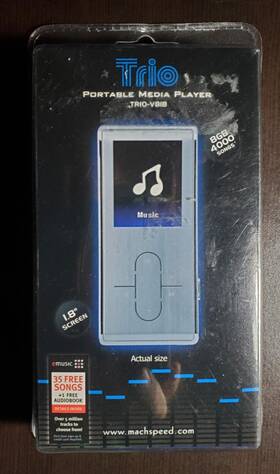 Mach Speed Technologies 878376001293 Trio V818 8gb Portable Media Player 1.8 Inch Lcd Screen New Sealed