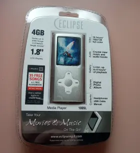180sl Mach Speed Technologies 878376001477 Eclipse Media Player 4gb New Music Movies Entertainment