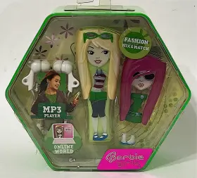 Mattel 027084483024 Barbie Girls Mp3 Music Player Green Color Mix Match Fashion Outfits 2007 Htf