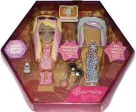Mattel 027084564129 Barbie Girls Mp3 Glam Gowns Pack Earrings Purse Boots Shoes For Player 2007