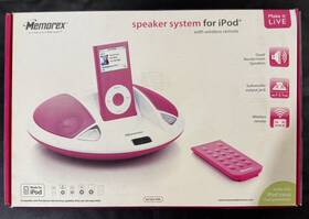 Memorex Mi1003-pnk Vintagememorex Speaker System For Ipod With Wireless Remote. Not Included
