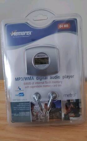 Memorex Mmp3642 64mb Mp3 / Wma Digital Audio Player - Brand New/2005/sealed