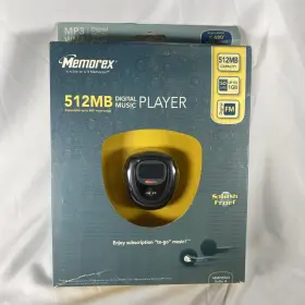 Mmp8564 Memorex Black/gray 512 Mb Mp3 Digital Music Player