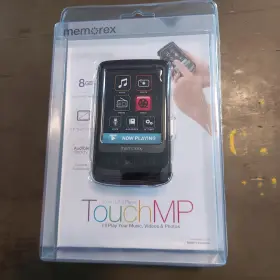 Mmp9490blk Memorex Touchmp 8gb Mp3 Player Black 2.8in Touchscreen Fm Radio New