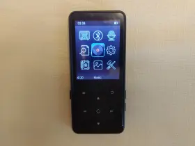 M500 Mibao 781621583690 Music Mp3 Player Bluetooth 4.2 Inch Large Screen 32gb Black Slim Portable Size