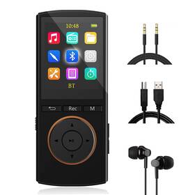Musrun 730637393564 Mp3 Player 64gb With Bluetooth Hifi Sport Line-in Rip Music Lossless Sound