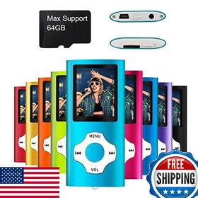 Mymahdi B01k6jfa6i Tf Card Usb Slim Portable 1.8 Inch Lcd Mp3 Mp4 Media Player Multi-lingual