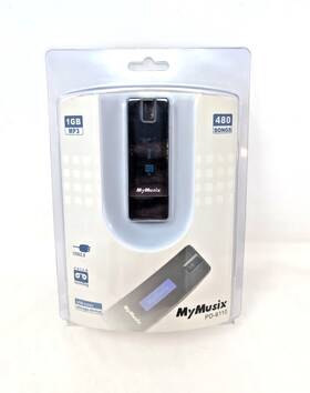 Mymusix 040293647452 Pd-6110 1gb Mp3 Player Music Fm Radio Usb 2.0 Brand New Rare 480 Songs
