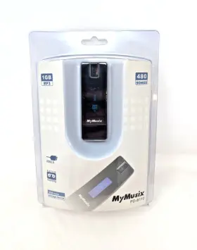 Pd-6110 Mymusix 040293647452 1gb Mp3 Player Music Fm Radio Usb 2.0 Brand New Rare 480 Songs