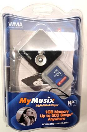 Mymusix 613968201015 New Vintage Y2k 1gb Digital Music Player Mp3 Earphone Jack Original Pkg