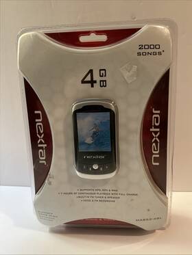 Nextar Ma852-4bl 4 Gb Memory Mp3/mp4 Player Model New In Package Usb 2.0