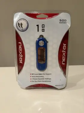 Ma933a-1bt Nextar 1gb Digital Mp3 Player Voice Recorder Blue New Old Stock