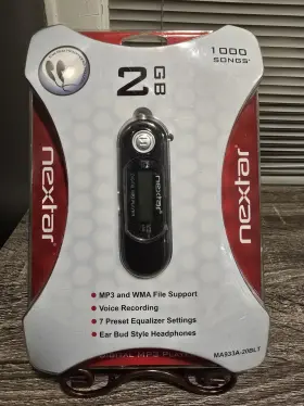 Ma933a-20blt Nextar 2 Gb Black Digital Mp3 Player 1000 Songs