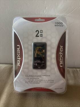 Nextar Mp3-ma797-20blt Mp3 Player 2 Gb Video 1000 Songs Voice Recorder Ma797-20blt New