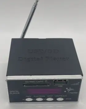 Ndva-1000 Nippon America Ndva1000 Digital Mp3 Player With Fm Radio No Remote Or 12v Power Ad