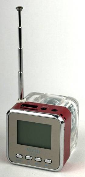 Nizhi Tt-028 Mp3 Mini Digital Portable Music Player Micro Sd Usb Fm Radio Lights