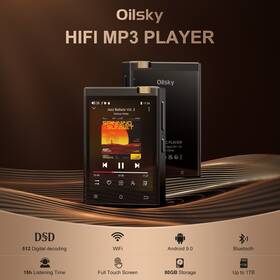 Oilsky M308 Hi-fi Mp3 Player Bluetooth Wifi Dsd Lossless Audio 80gb Expandable To 1tb