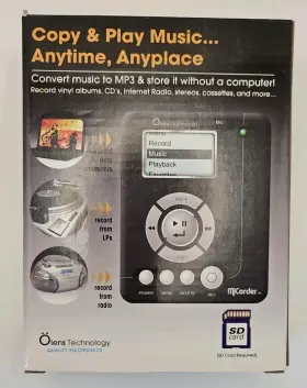 Olens 718122490127 Technology Mp3 Recorder/player Micorder With 4gb Card-new Old Stock