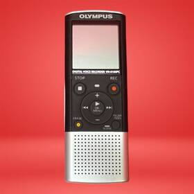 Olympus Vn-8100pc Digital Voice Recorder Black And Silver Lcd Display